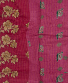 kantha blanket with kantha stitching