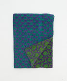 small kantha quilt handmade in India by women artisans from vintage cotton saris