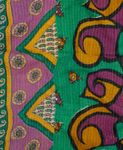 kantha blanket with kantha stitching
