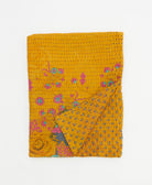 small kantha quilt handmade in India by women artisans from vintage cotton saris