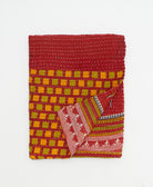 small kantha quilt handmade in India by women artisans from vintage cotton saris