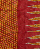 kantha blanket with kantha stitching