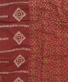 kantha blanket with kantha stitching