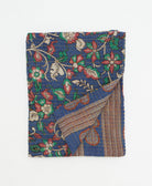 small kantha quilt handmade in India by women artisans from vintage cotton saris