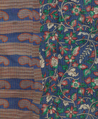 kantha blanket with kantha stitching