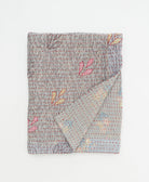 small kantha quilt handmade in India by women artisans from vintage cotton saris