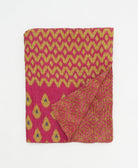 small kantha quilt handmade in India by women artisans from vintage cotton saris