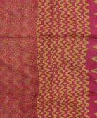 kantha blanket with kantha stitching