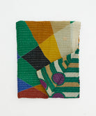 small kantha quilt handmade in India by women artisans from vintage cotton saris
