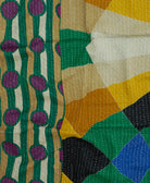 kantha blanket with kantha stitching