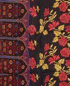 kantha blanket with kantha stitching