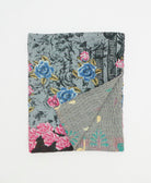 small kantha quilt handmade in India by women artisans from vintage cotton saris