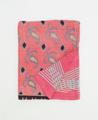 small kantha quilt handmade in India by women artisans from vintage cotton saris