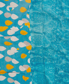 kantha blanket with kantha stitching