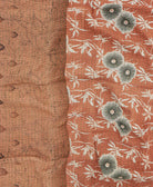 kantha blanket with kantha stitching