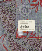 small kantha blanket with signature of the maker on the tag