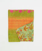 small kantha quilt handmade in India by women artisans from vintage cotton saris