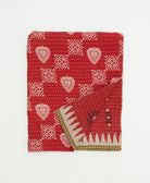 small kantha quilt handmade in India by women artisans from vintage cotton saris