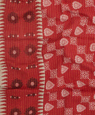 kantha blanket with kantha stitching