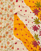 kantha blanket with kantha stitching