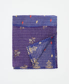 small kantha quilt handmade in India by women artisans from vintage cotton saris