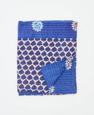 small kantha quilt handmade in India by women artisans from vintage cotton saris
