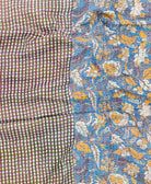 kantha blanket with kantha stitching