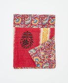 small kantha quilt handmade in India by women artisans from vintage cotton saris