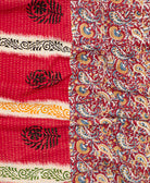 kantha blanket with kantha stitching