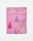 small kantha quilt handmade in India by women artisans from vintage cotton saris