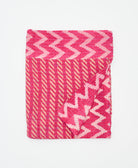 small kantha quilt handmade in India by women artisans from vintage cotton saris