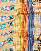 kantha blanket with kantha stitching