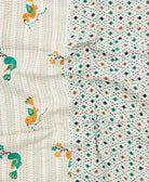 kantha blanket with kantha stitching