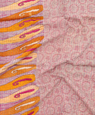 kantha blanket with kantha stitching