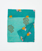 small kantha quilt handmade in India by women artisans from vintage cotton saris