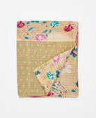 small kantha quilt handmade in India by women artisans from vintage cotton saris