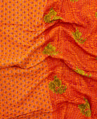 kantha blanket with kantha stitching