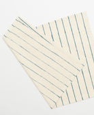 spruce green striped cotton placemats ethically made from organic cotton in India