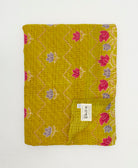 quilted throw in twin size handmade in India by Anchal artisans
