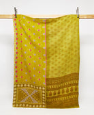 twin kantha quilt handmade in India