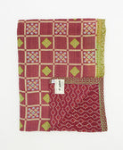 soft twin kantha blanket made from upcycled vintage cotton saris