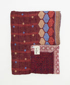 soft twin kantha blanket made from upcycled vintage cotton saris