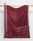 twin kantha quilt handmade in India