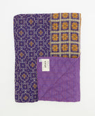 soft twin kantha blanket made from upcycled vintage cotton saris