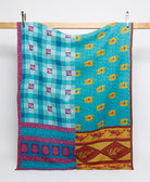 twin kantha quilt handmade in India