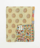 soft twin kantha blanket made from upcycled vintage cotton saris