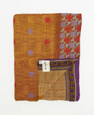 soft twin kantha blanket made from upcycled vintage cotton saris
