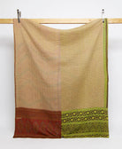 twin kantha quilt handmade in India