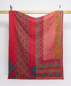 twin kantha quilt handmade in India