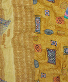 quilted throw in twin size handmade in India by Anchal artisans